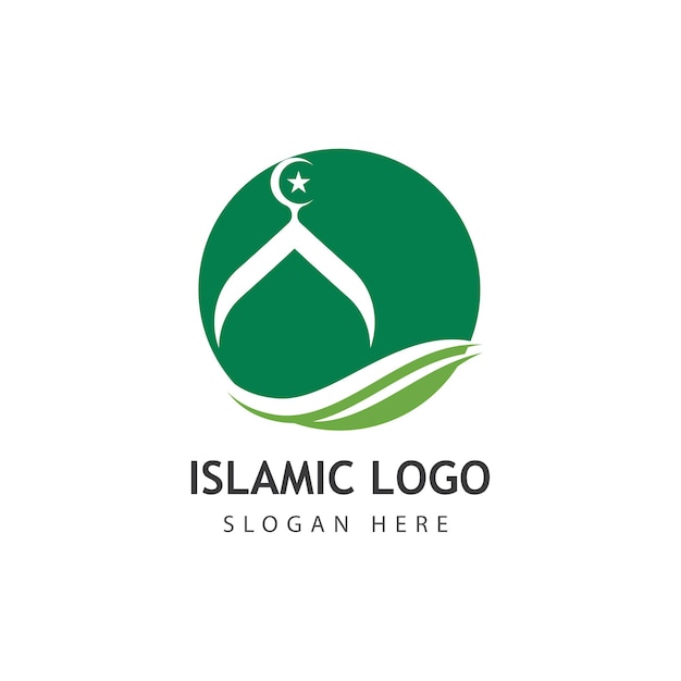 Mosque vector icon illustration design template