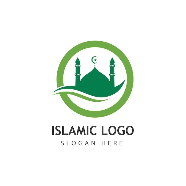 Mosque vector icon illustration design template