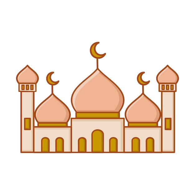 mosque vector icon illustration