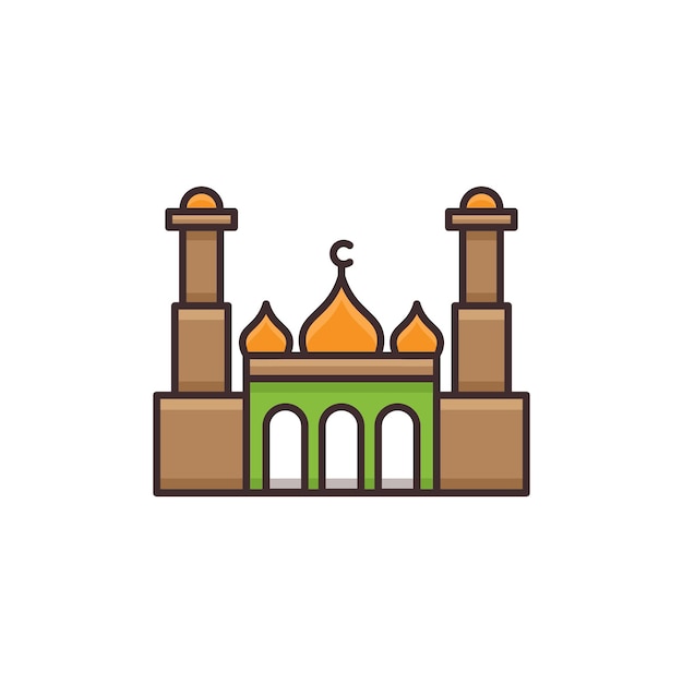 mosque vector icon illustration