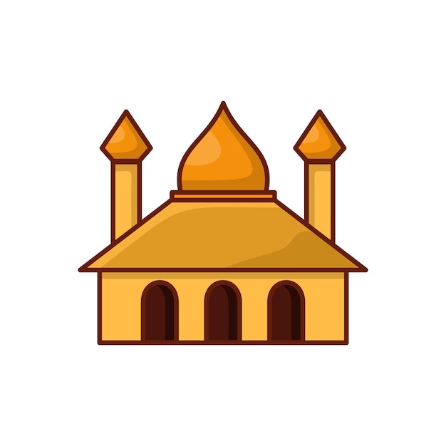 mosque vector icon illustration