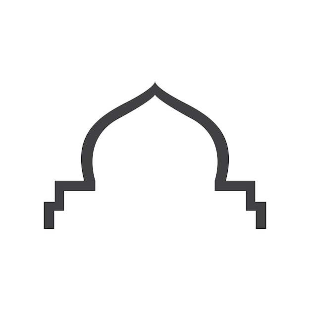 Mosque Window Vector Icon