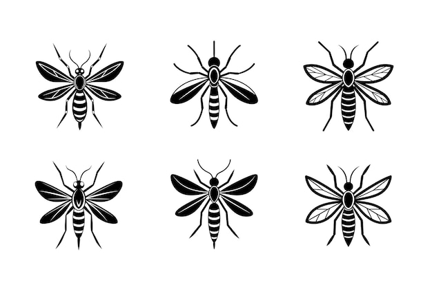 mosquito icon logo on white background