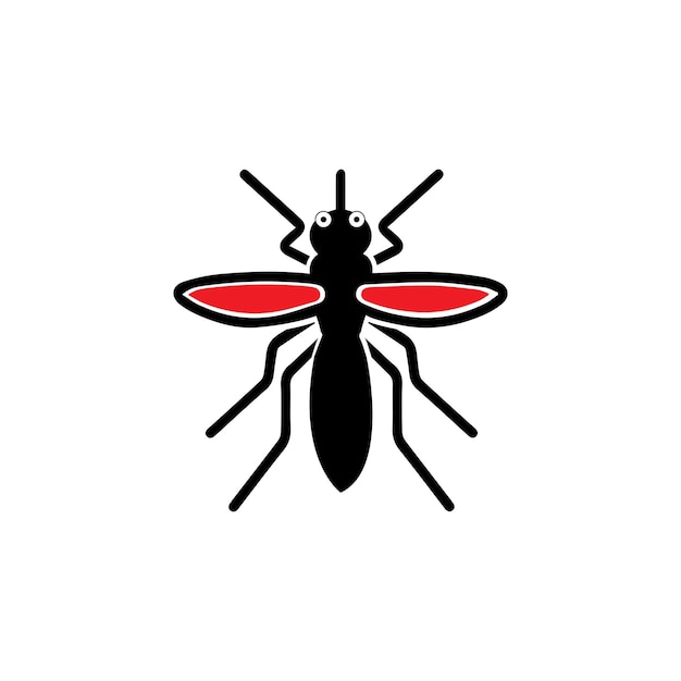 Mosquito insect animal logo vector illustration template