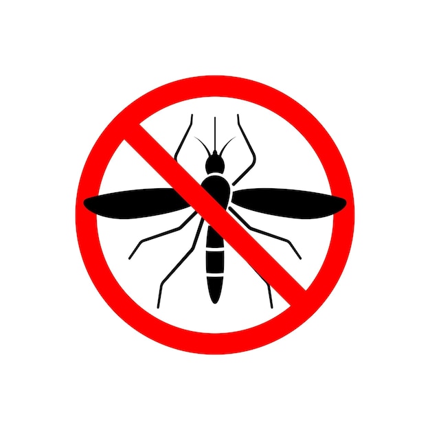 Mosquito stop sign icon