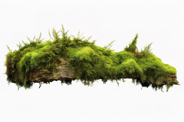 a mossy branch with moss on it