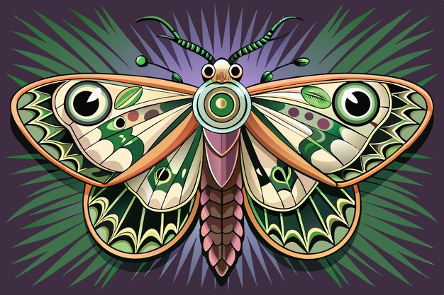 moth vector graphics illustration EPS source file format lossless scaling icon design