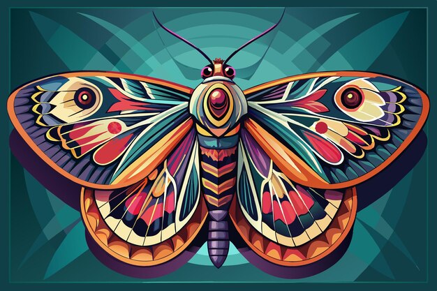 Vector moth vector graphics illustration eps source file format lossless scaling icon design