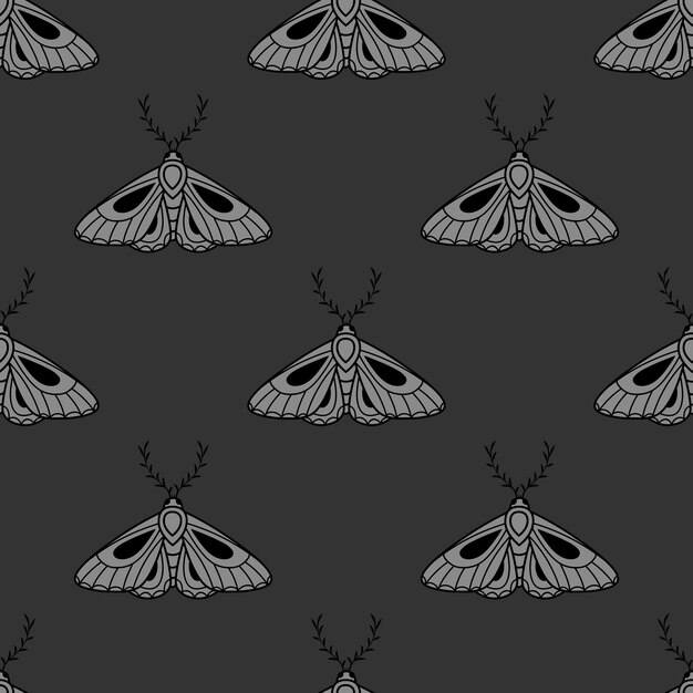 Vector moth vector pattern mystical background