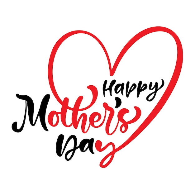 Mother and baby line art vector illustration mothers day celebration background