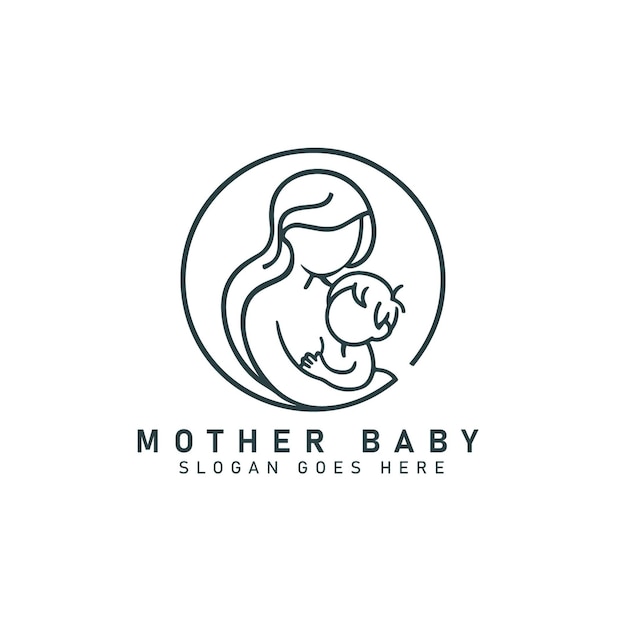 mother and baby logo