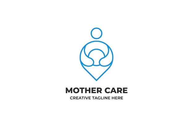 Mother Care Parenting Breastfeeding Community Logo