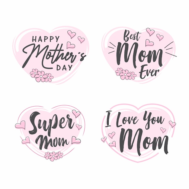 Mother day label collection