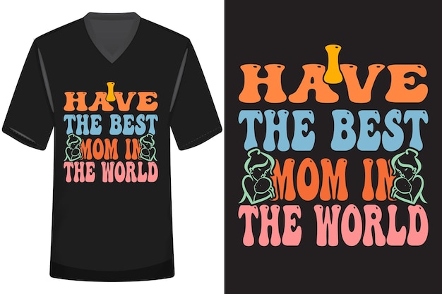 Mother Day Retro Tshirt Design Vector