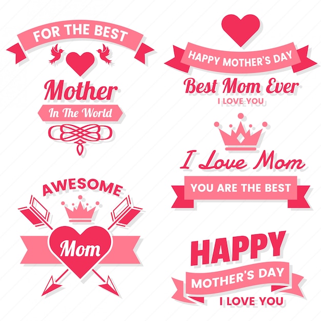 Mother Day Vector label for banner