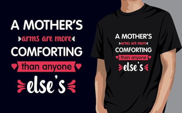 Mother's Day Lettering Trendy Typography TShirt Design