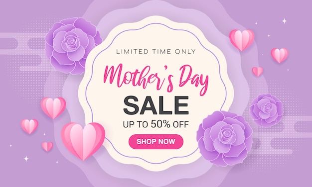 Mother's day sale banner 