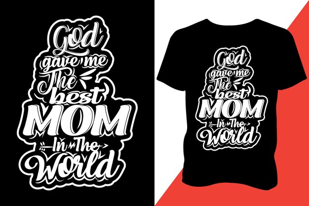 Vector mother's day t-shirt design. colorful mothers day t-shirt design. typography mothers day t-shirt