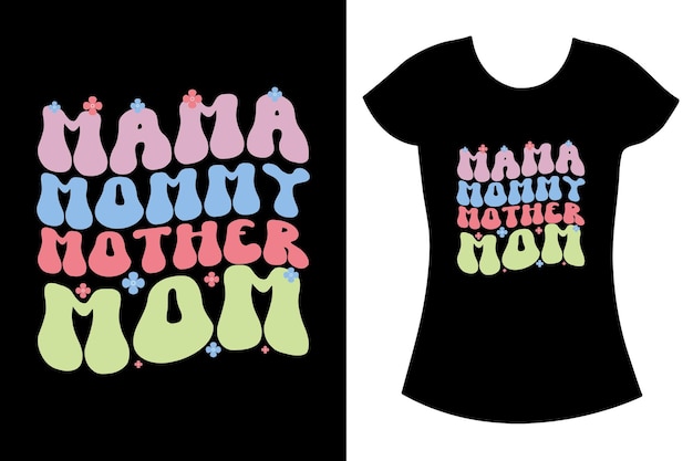 Vector mother's day t shirt design mom lover gift design