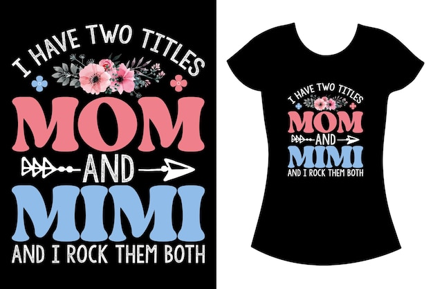 Vector mother's day t shirt design mom lover gift design