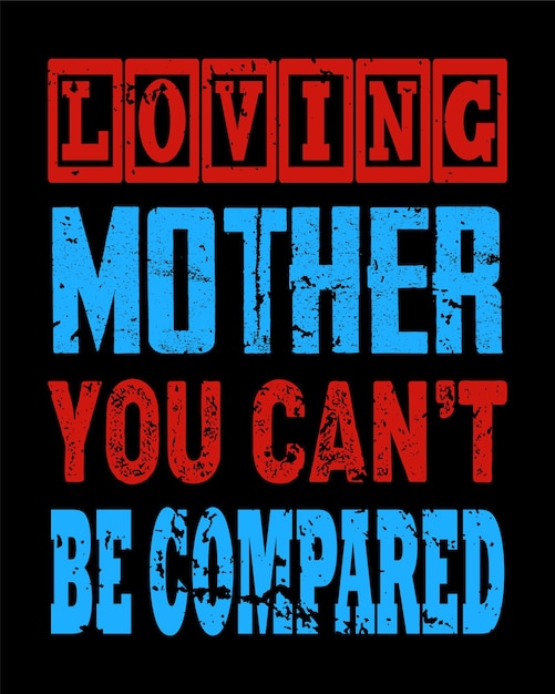 Mother's day t shirt design typography