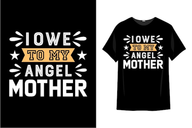 Mother's day t shirt design typography