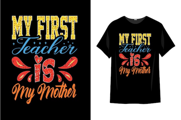 Mother's day t shirt design typography