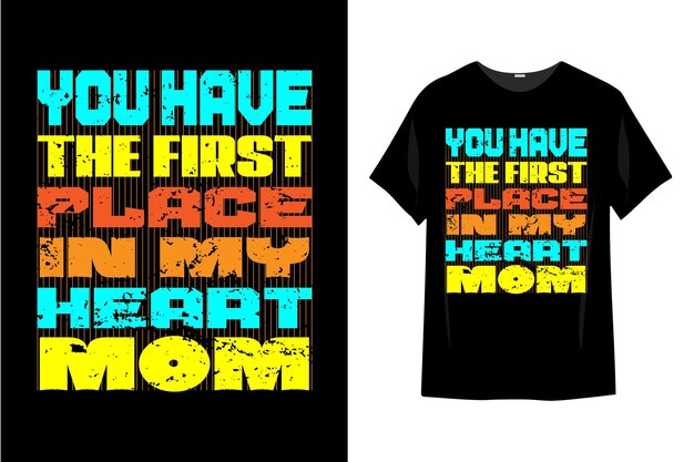 Mother's day t shirt design typography