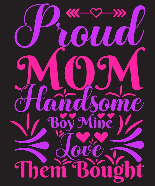 Mother's Day Tshirt Design Vector