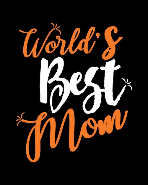 Mother's day typography t shirt design