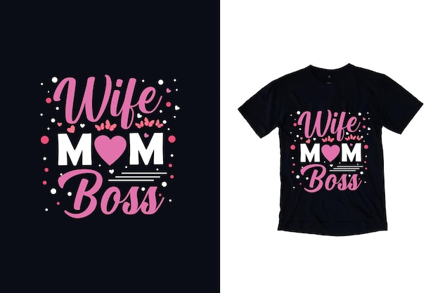 mother's day typography t shirt design