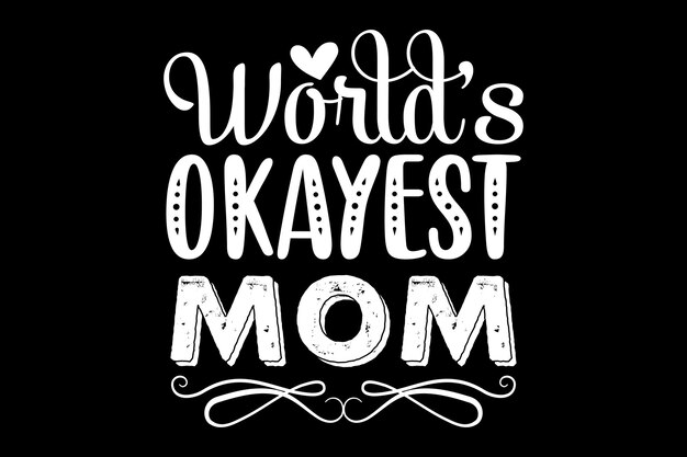 Vector mother's day typography tshirt design print template