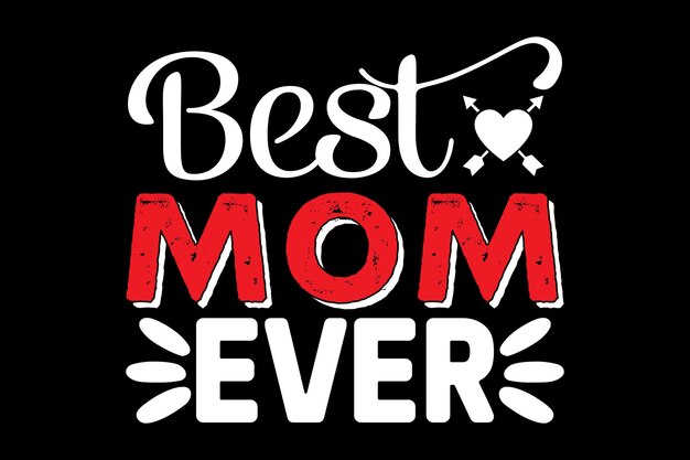 Mother's Day typography tshirt design Print template