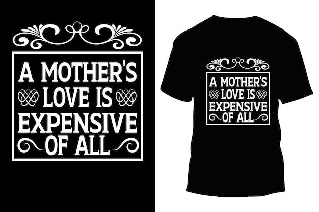 mother's unique typograpy t shirt design