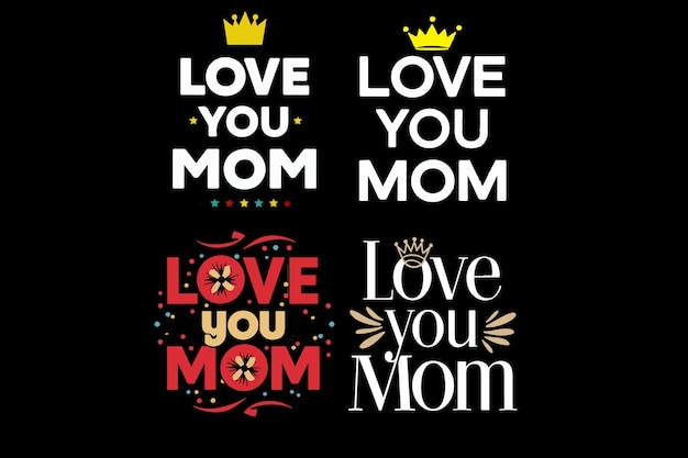 Vector mother tshirt design bundle eps vector