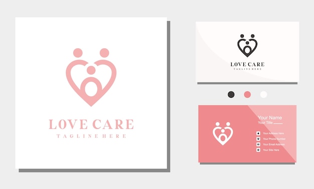 Mothercare, care foundation, healthcare line art minimalist logo design with infinity love vector