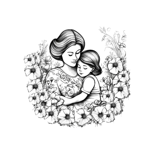 mothers day logo social media banner greeting card design