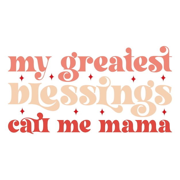 mothers day retro svg design file