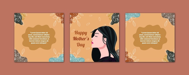 mothers day sosial media posts design