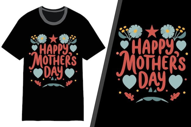 Vector mothers day typography t shirt design with vector