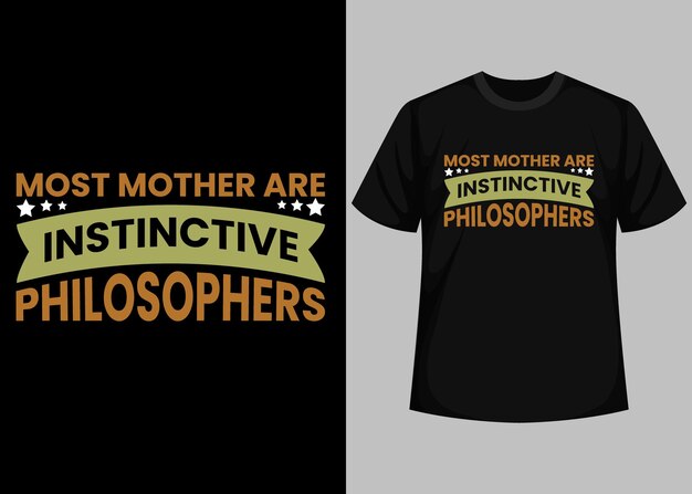 Mothers day typography t shirt design