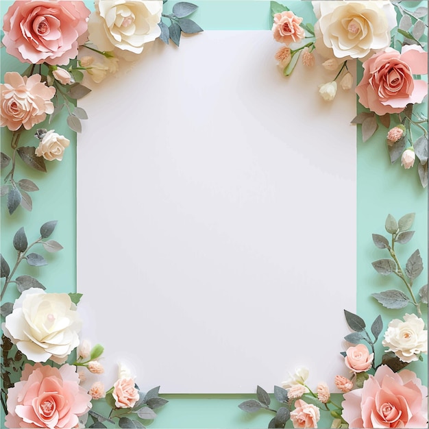 mothers invitation pastel valentine wedding romantic rose round birthday greeting frame