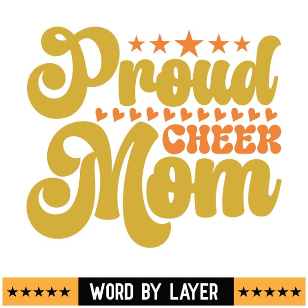 Vector mothers vector design mom typography lettering quotes proud mom t shirt design t shirt text design