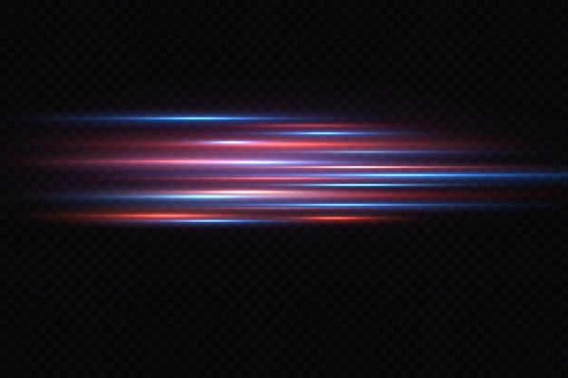 Motion light effect for banners. Blue lines. The effect of speed on a blue background. lines