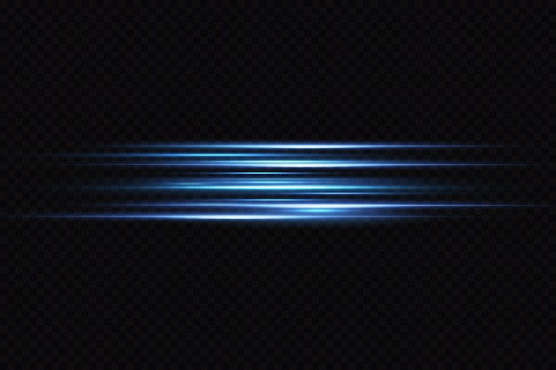 Motion light effect for banners. Blue lines. The effect of speed on a blue background. lines