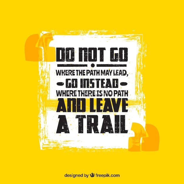 Vector motivation quote background in yellow color