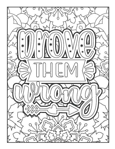 Motivational quote coloring page Inspirational quote coloring page Adult coloring page