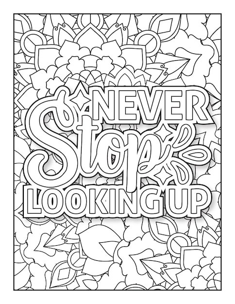 Motivational quote coloring page Inspirational quote coloring page Good vibes Positive vibes