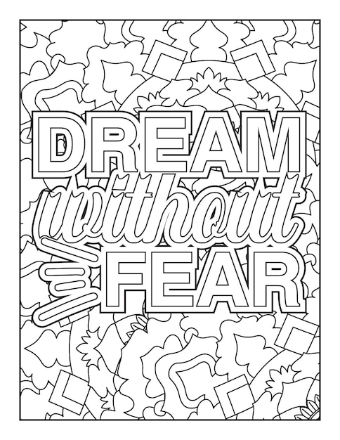 Motivational quote coloring page Inspirational quote coloring page