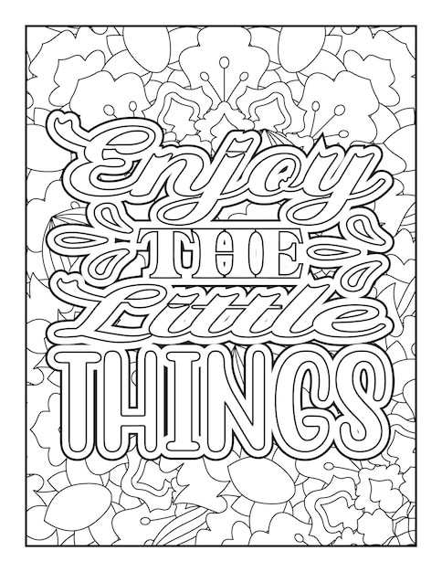 Motivational quote coloring page Inspirational quote coloring page